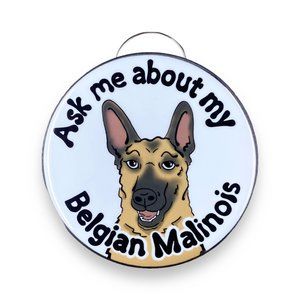 Belgian Malinois Dog Bottle Opener Keychain Accessories 2.25" Handmade